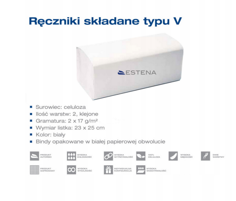 Ręcznik ZZ PREMIUM biały celuloza