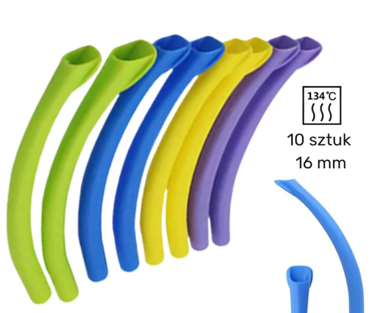 Końcówki ssaka do sterylizacji 10 sztuk ∅16mm PREMIU PLUS