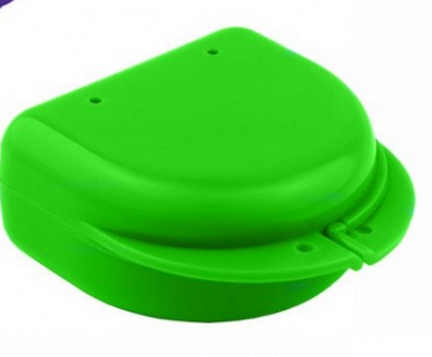 Pudełko ortodontyczne 1szt.Zielone jasne Classic Midi