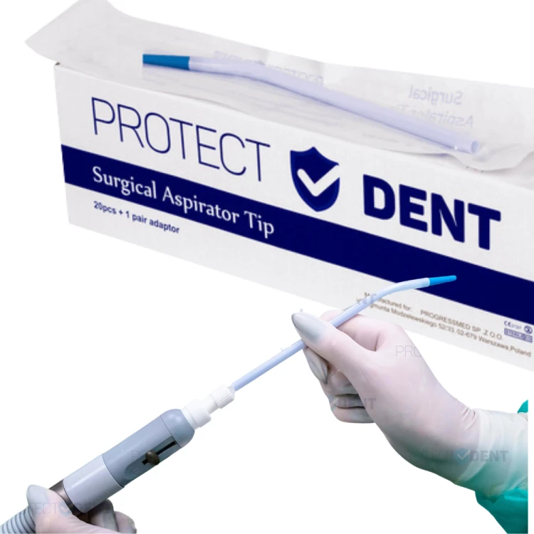 Sterylne Końcówki Ssące Ø1.2 mm z Adapterem | 20 szt.