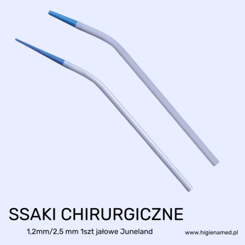 Końcówki do ssaka 2,5 mm (20 szt.) + adapter Juneland