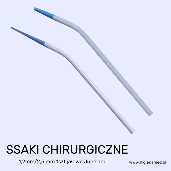 Końcówki do ssaka 2,5 mm (20 szt.) + adapter Juneland