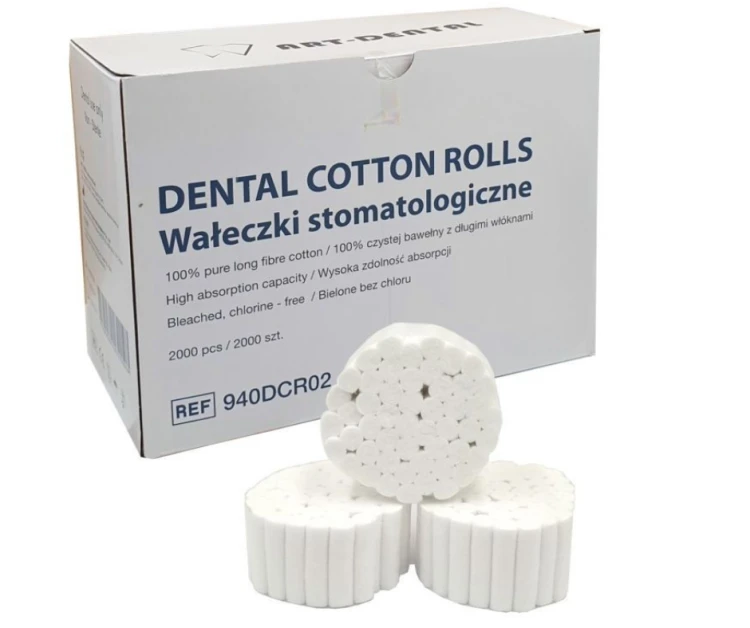 Wałeczki bawelniane nr.2 2000 szt MEGA BOX