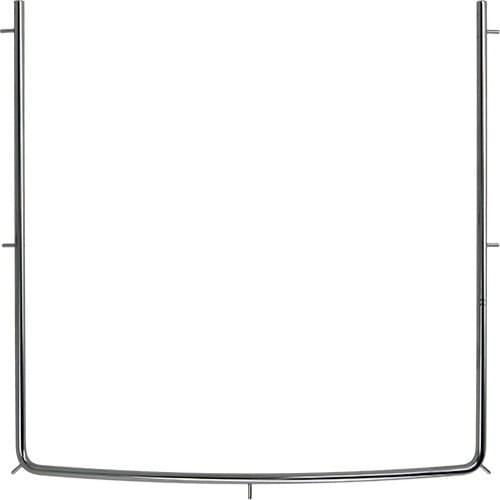 Ramka metalowa do koferdamu – stal nierdzewna, wymiary 11x10 cm, widok na ramę do napinania gumy w zabiegach stomatologicznych.