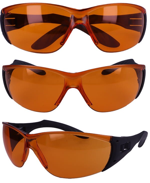 Okulary UV400 100% pomarańczowe