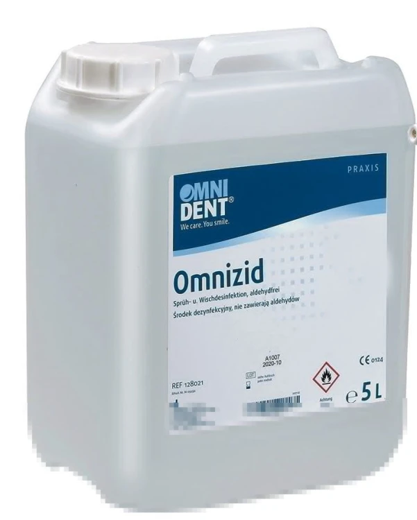 Kanister 5 L Omnizid Lemon – gotowy do użycia preparat do dezynfekcji powierzchni, zapach cytrynowy