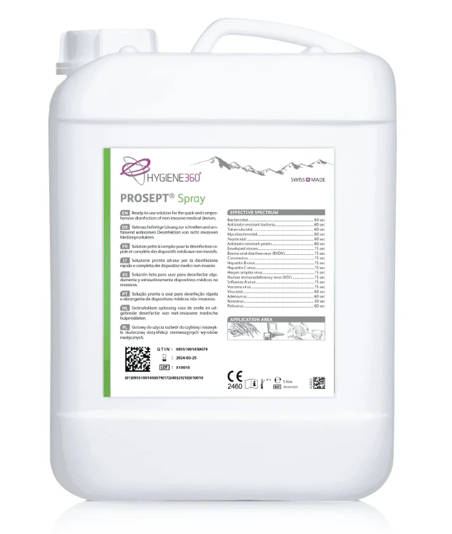 Kanister PROSEPT Spray 5L Hygiene360 – preparat do dezynfekcji powierzchni medycznych