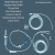Wężyk do fizjodyspensera Blue Irrig Set/8