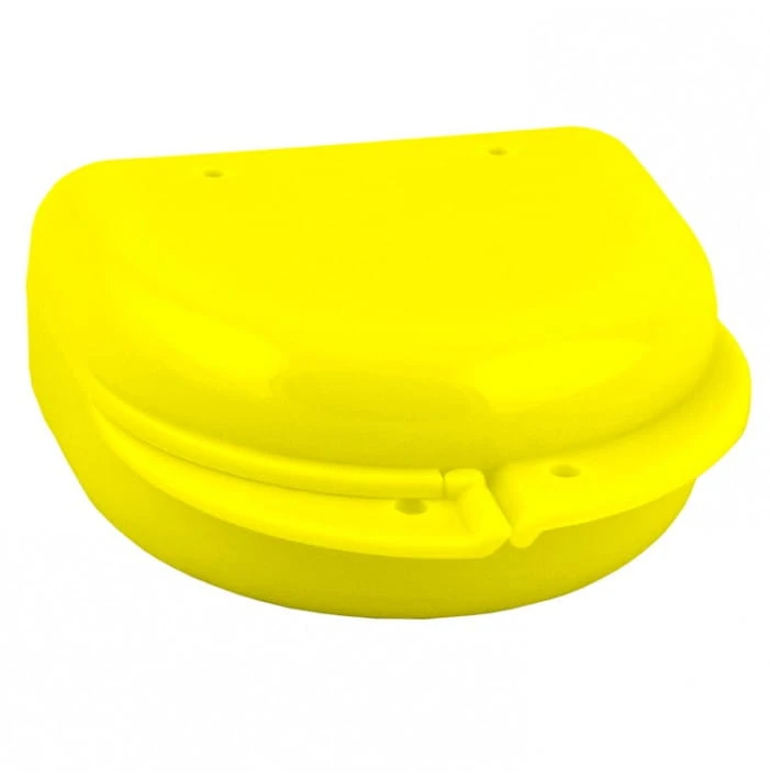 Pudełko ortodontyczne 1szt. Żółte Classic Midi