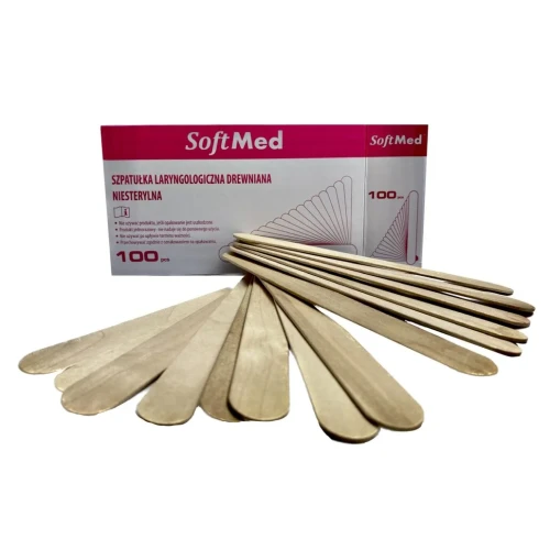 Niejałowe Szpatułki Drewniane 100x | SOFTMED