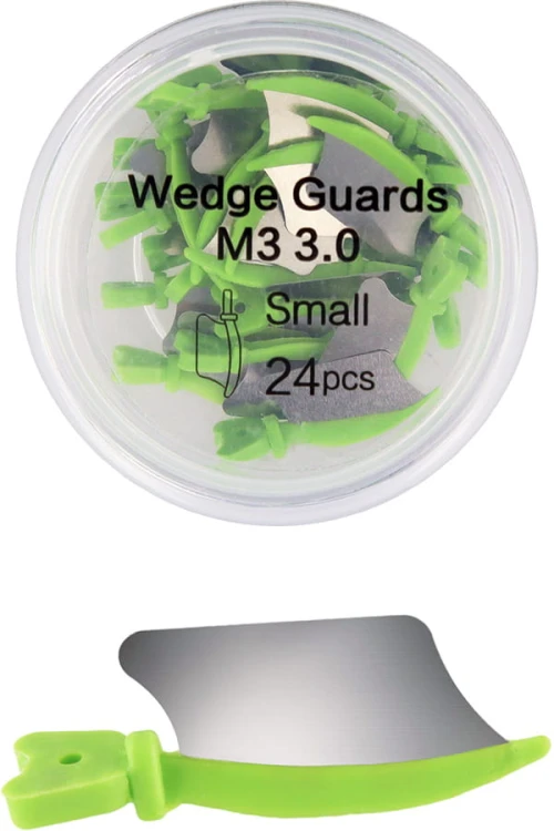 Kliny plastikowe z metalowym separatorem (małe) – op. 24 szt.