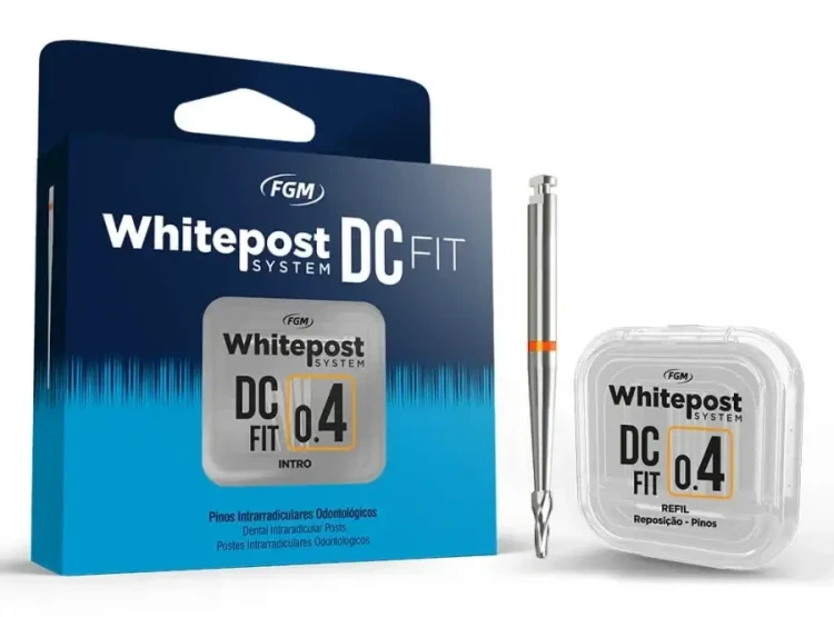 Whitepost DC Fit Intro | Wkłady z włókna szklanego FGM | Zestaw 5 szt. + wiertło