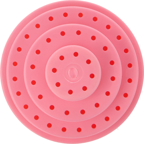 Stojak okrągły na 48 szt. frezów lub wierteł protetycznych HP - różowy