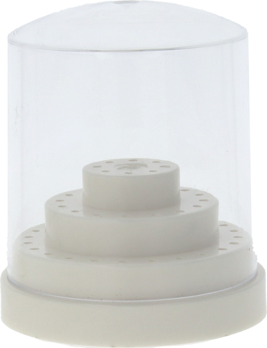 Stojak okrągły na 48 szt. frezów lub wierteł protetycznych HP - biały