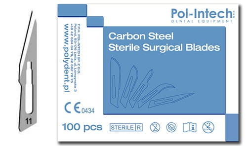 Ostrza do skalpela nr 11 (op.100szt.) | POLYDENT