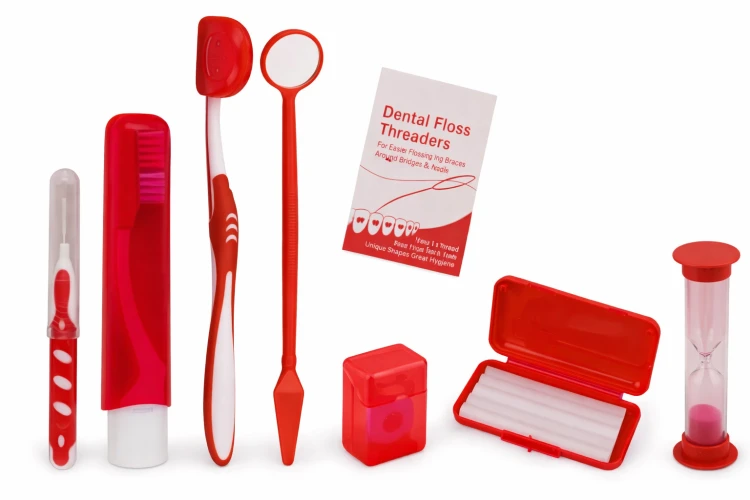 Zestaw ortodontyczny w etui siatkowym