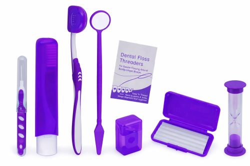 Zestaw ortodontyczny w etui siatkowym