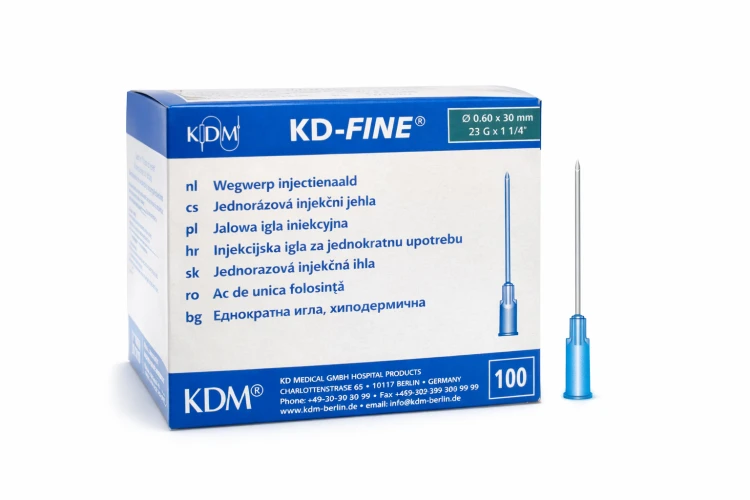 Igły jednorazowe KD-FINE 0,6 x 30 mm