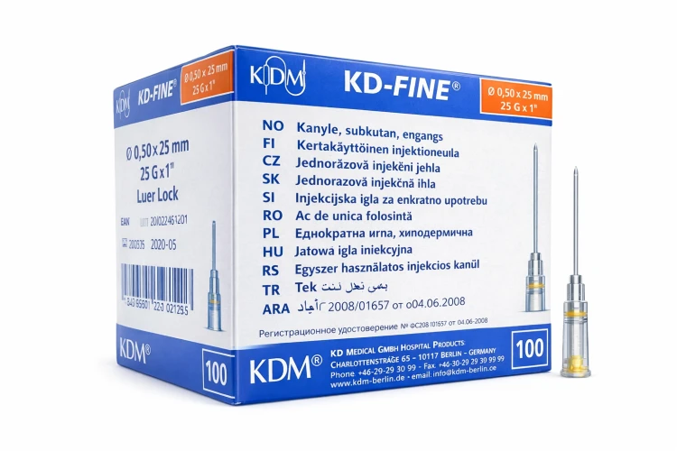 KD-Fine Igły iniekcyjne 100 szt. 100 szt., 0.45x16mm, 26G