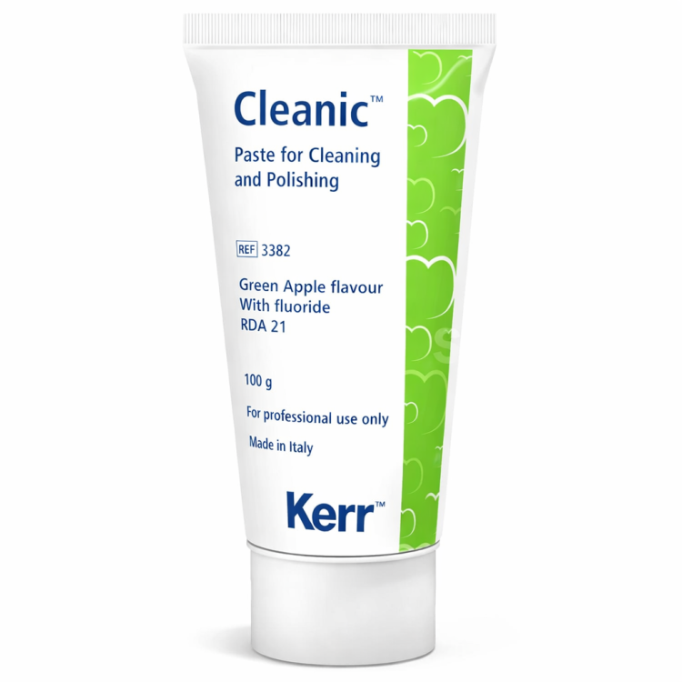 Pasta Polerska Cleanic z fluorem 3382 – zielone jabłko 100g | Kerr