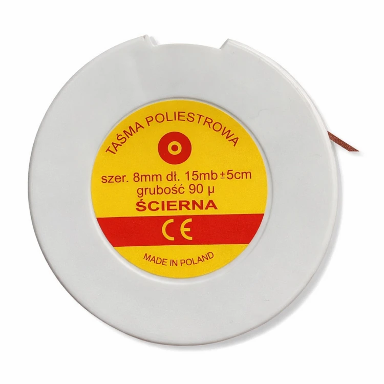 Taśma poliestrowa ścierna 8mm/90 mic FINC