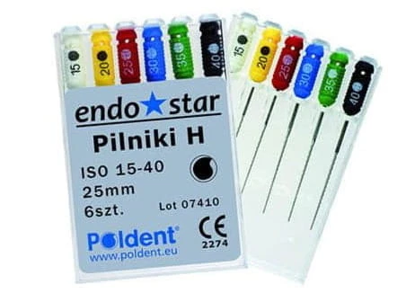 Pilniki H-Files długość 31mm | ENDOSTAR