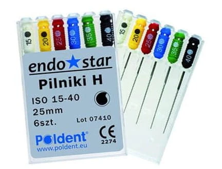 Pilniki H-Files długość 28mm | ENDOSTAR
