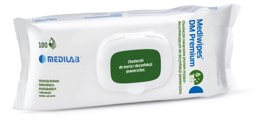 Mediwipes DM Premium – bezalkoholowe chusteczki do dezynfekcji | 100 szt.