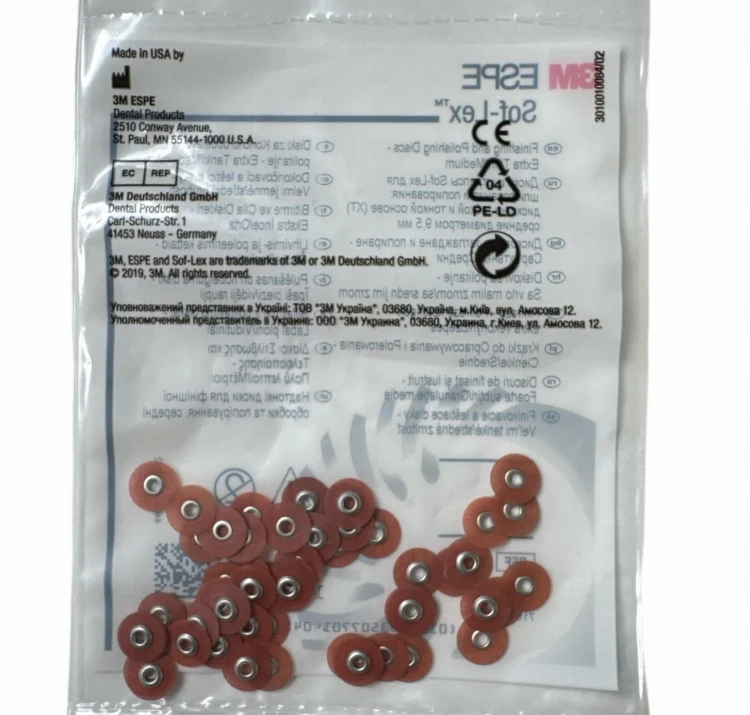 SOF-LEX 8693M 9,5 mm M krążki polerskie średnie (50 szt.)