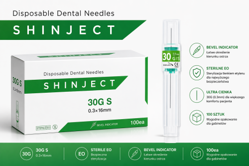 Igły do karpuli SHINJRCT 03X16mm