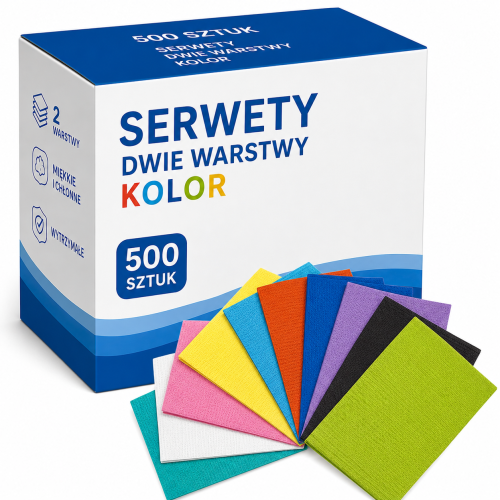 Serwety stomatologiczne składane 500 szt. 2W