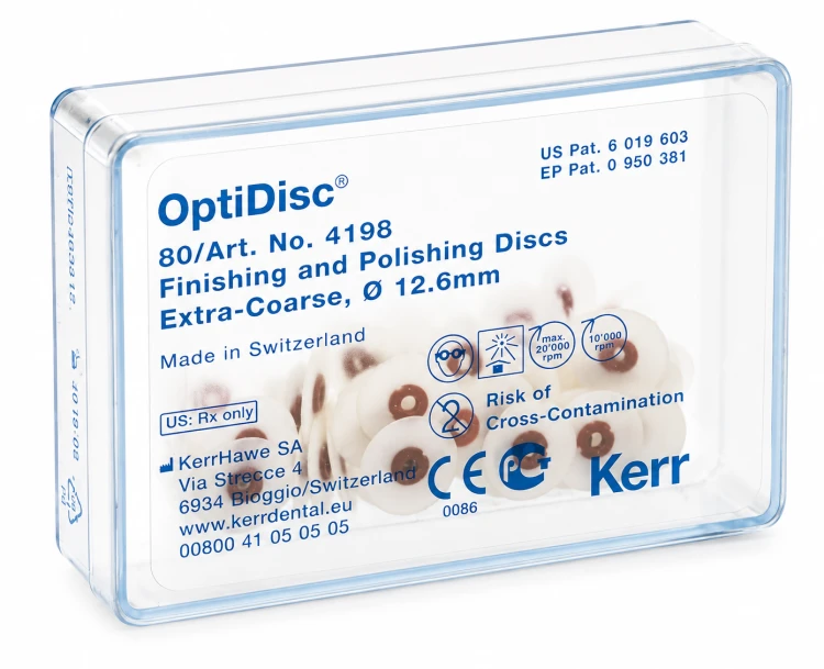 Hawe krążki 4198 Optidisc 80szt extra-coarse 12,6mm malinowe