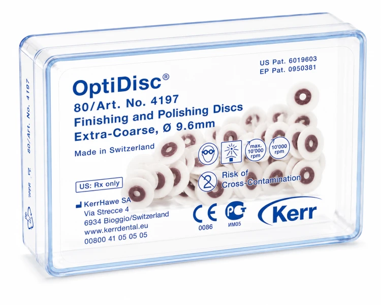 Hawe krążki 4197 Optidisc 80 szt extra-coarse 9,6mm malinowe