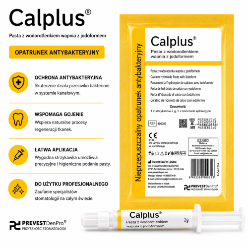 Calplus 2g- wodorotlenek wapnia z jodoformem