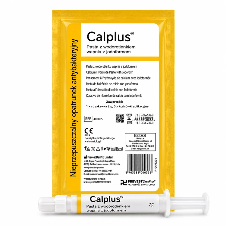 Calplus 2g- wodorotlenek wapnia z jodoformem
