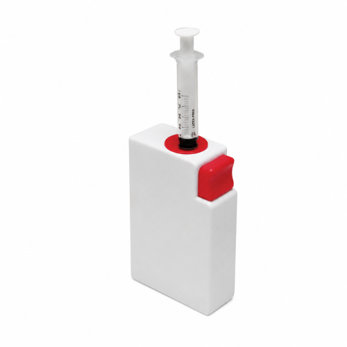 Pudełko na zużyte igły (białe, prostokątne) 0.3L