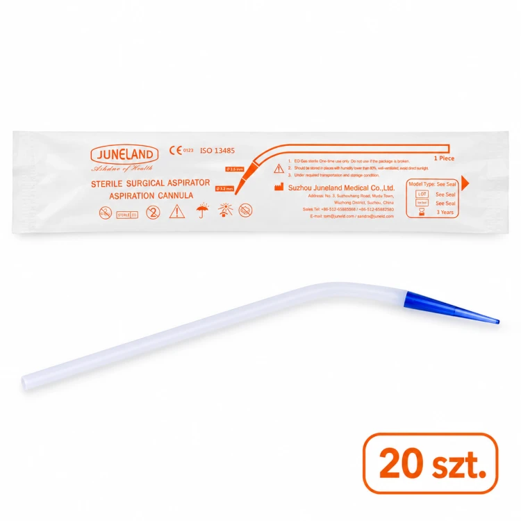 Końcówki do ssaka 20 szt.+ adapter Juneland