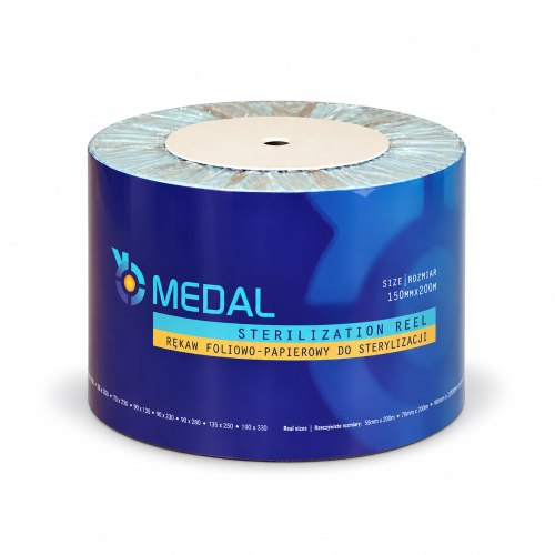 Rękawy foliowo - papierowy 15cm x 200m MEDAL
