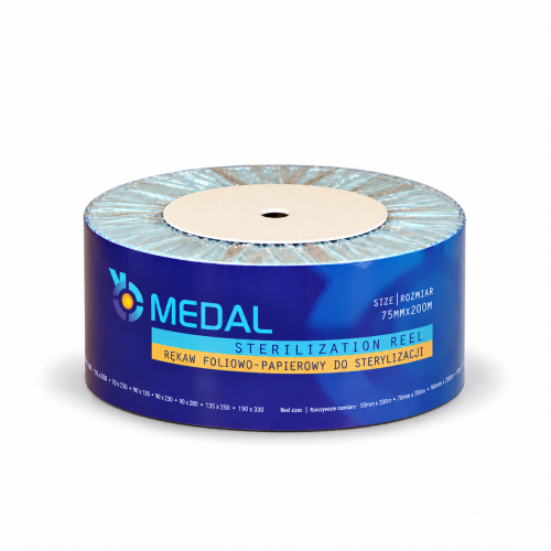 Rękawy foliowo - papierowy 7,5cm x 200m MEDAL