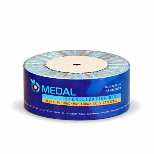 Rękawy foliowo - papierowy 5,5cm x 200m MEDAL