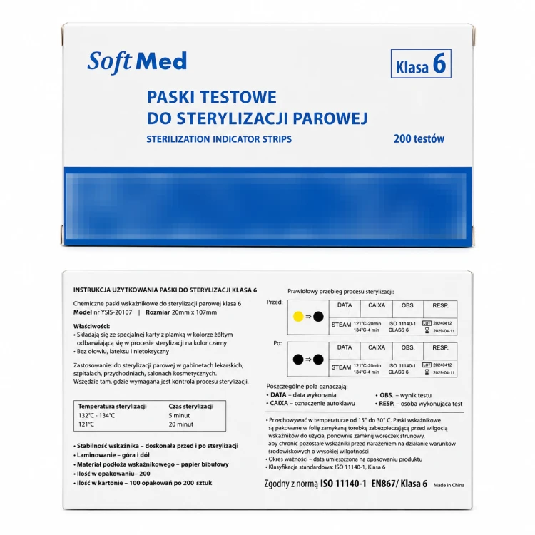 Paski do Sterylizacji Kl. 6 – 200 szt. | SoftMed