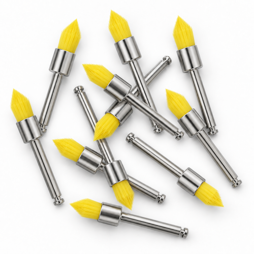 Szczotka polerska (tapered , x-soft, yellow) 1 sztuka