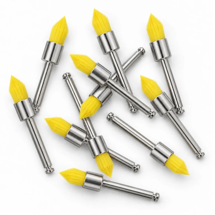 Szczotka polerska (tapered , x-soft, yellow) 1 sztuka