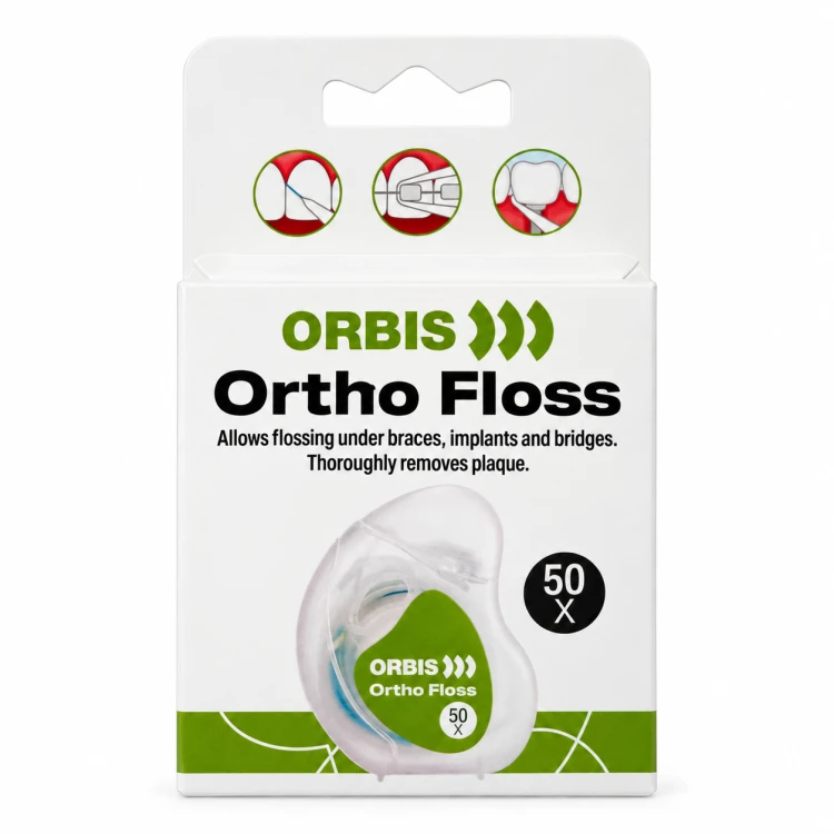 Ortho Floss – nić do aparatów ortodontycznych,