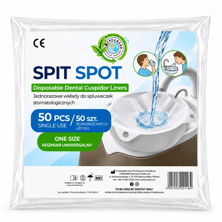 Wkłady do spluwaczki 50 sztuk SPIT SPOT