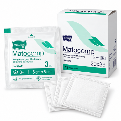 Sterylne kompresy Matocomp – zestaw produktowy.png
