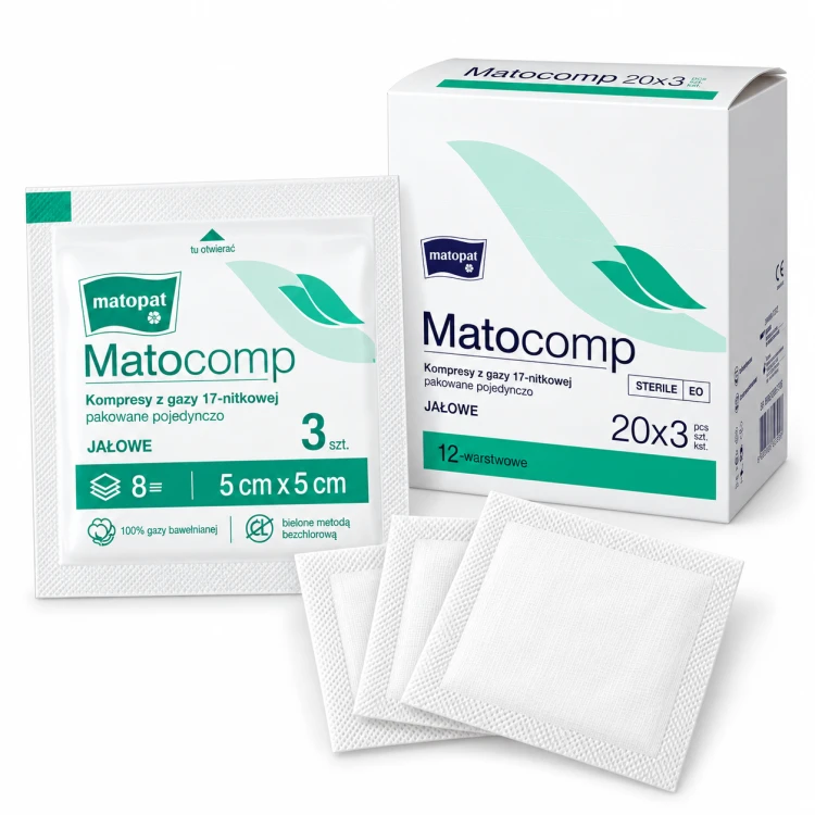Sterylne kompresy Matocomp – zestaw produktowy.png