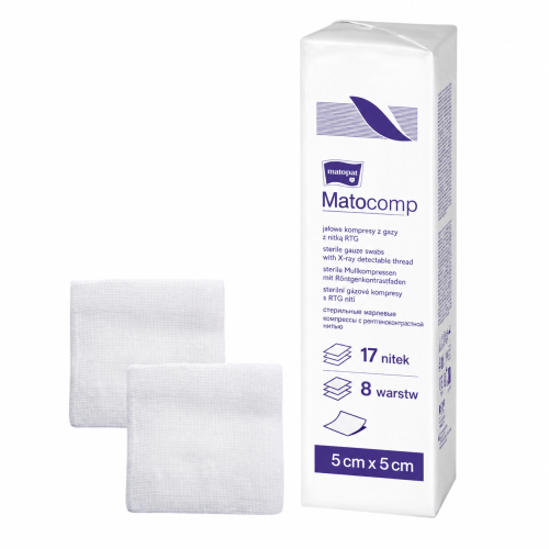 Kompresy 5cm x 5cm 100 szt. 17N/8W