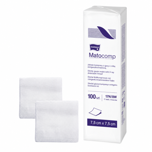 Kompresy 7,5cm x 7,5cm 100 szt.