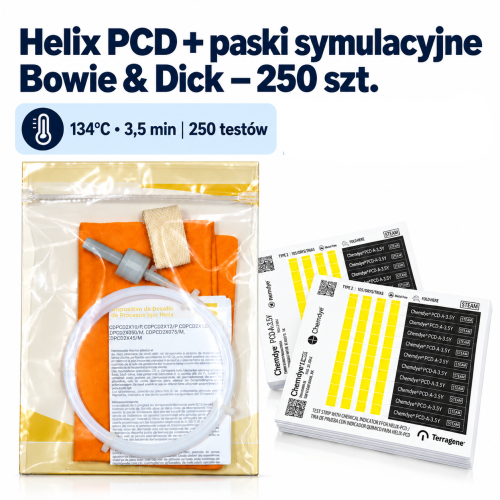Helix PCD + paski symulacyjne Bowie & Dick